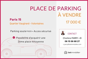 parking à la vente -   75015  PARIS 15E ARRONDISSEMENT, surface 0 m2 vente parking - UBI428379407